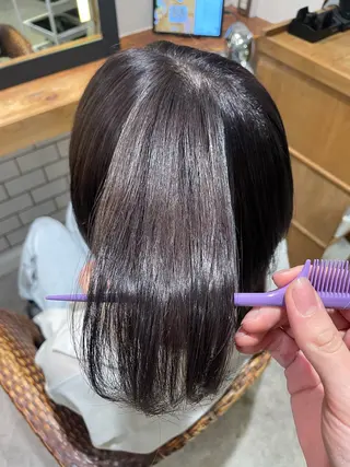 ミディアム カラー 暖色カラー🤎Red Neo meiのヘアスタイル