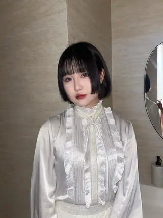 ショート カラー 柔らかい艶暖色 レイヤー🫧姫汝のヘアスタイル