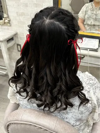 ヘアアレンジ ヘアセット☆ 髪質改善カラー☆まいのヘアスタイル