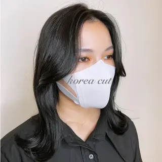 ミディアム しま ななこのヘアスタイル