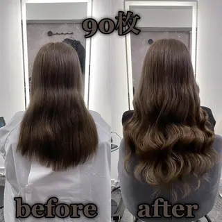 ロング KOSEI シールエクステのヘアスタイル