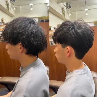 ショート パーマ メンズ 💈トレサンパ 💈金山駅✂︎愛実のヘアスタイル