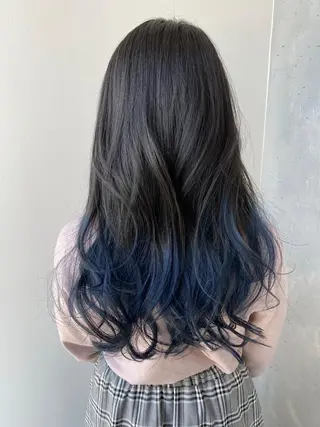 ロング カラー ヘアアレンジ 【艶髪×韓国風】 毛流れ職人 RYOのヘアスタイル