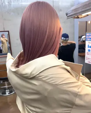 セミロング カラー ハイトーン/デザイン hirokiのヘアスタイル