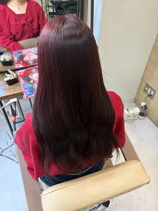 ロング カラー ブリーチなしwカラー /艶カラー/oukaのヘアスタイル
