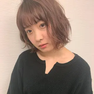 ショート カラー 萌花　moeka /韓国/レイヤーのヘアスタイル