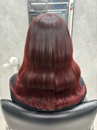ロング カラー すぐ巻ける縮毛矯正 🍀勝倉　麗のヘアスタイル