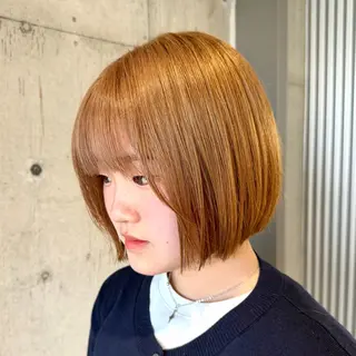 ミディアム カラー ヘアアレンジ ボブ×透明感カラー 特化・リクト💥のヘアスタイル