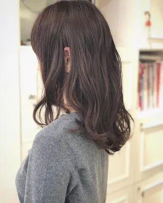 ミディアム カラー ヘアアレンジ 山本 千尋のヘアスタイル