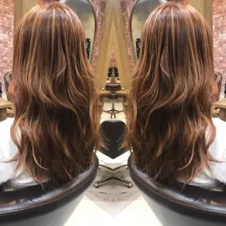 セミロング カラー 重政 和樹のヘアスタイル