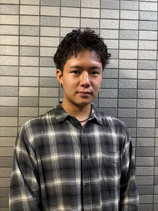 ショート パーマ メンズ 💈メンズ短髪特化 ✂︎伊藤大輝💈のヘアスタイル