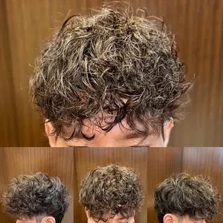 ミディアム パーマ メンズ 💈田上 立輝のヘアスタイル