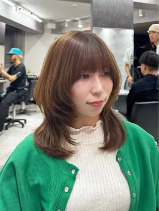 ロング カラー 新宿/顔周りカット/ レイヤー/がっきーのヘアスタイル