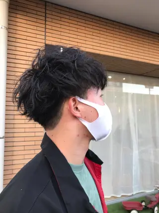 ショート パーマ ニュアンスパーマ/ レイヤー/茶屋町のヘアスタイル