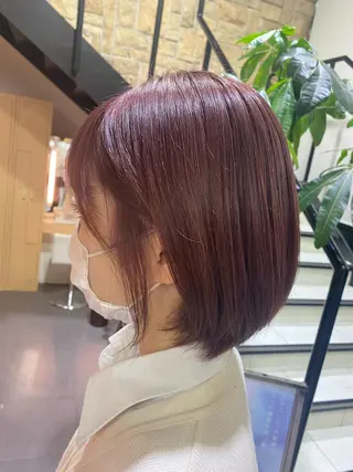 ショート カラー ヘアアレンジ TSUNA 🌙 Lim 五反田のマツエク・マツパデザイン