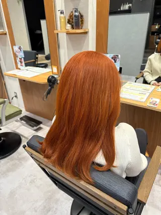 セミロング 艶カラー 🎀良川琴奈のヘアスタイル