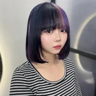 ミディアム カラー Ren. 🦋デザインカラーのヘアスタイル