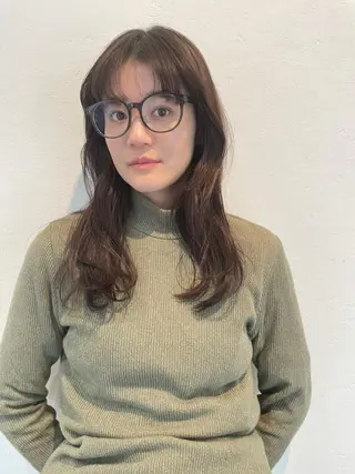 セミロング カラー hazuki 🌝のヘアスタイル