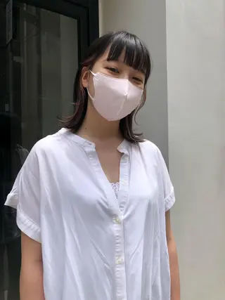 ミディアム 山口 朔弥のヘアスタイル