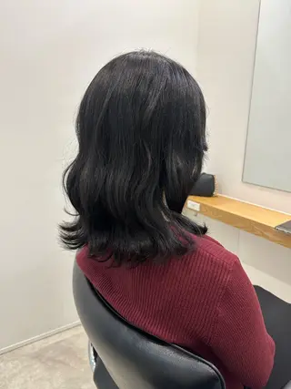 ミディアム カラー レイヤー/ナチュラル 💐nao.のヘアスタイル