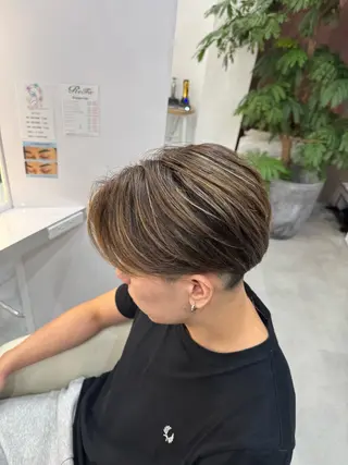 カラー メンズ 山下 光太郎のヘアスタイル