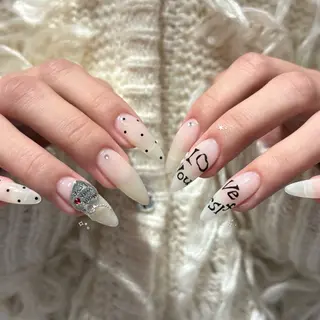 ロング 星 みづきのネイルデザイン