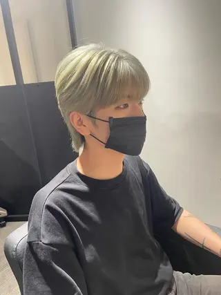 ショート カラー メンズ key キーのヘアスタイル