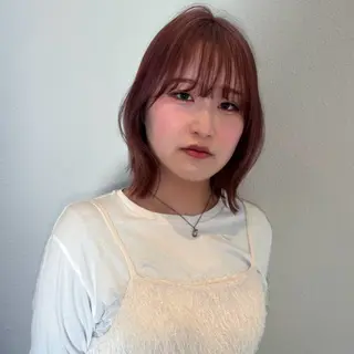 ミディアム カラー 透明感カラー/ くびれヘア/ユウユのヘアスタイル