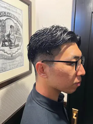 パーマ メンズカット オカムラリョウのヘアスタイル