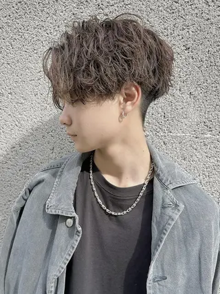 パーマ ショート メンズ ✨【公式】渋谷メンズ サロン BLUCK✨のヘアスタイル