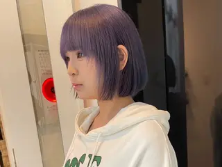 ショート カラー ヘアカラー&縮毛矯正 STAR☆RIVERのヘアスタイル