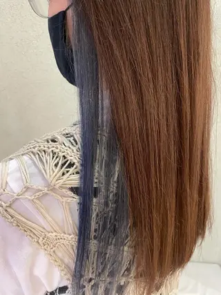 ロング カラー 松下 由恵のヘアスタイル