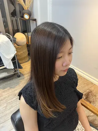 ロング 逢坂 智也のヘアスタイル