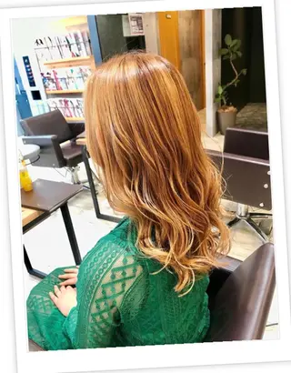 ロング カラー パーマ ヘアアレンジ メンズ キッズ ネイル マツエク・マツパ EnBlesS西宮 マンツーマン神道有基のヘアスタイル
