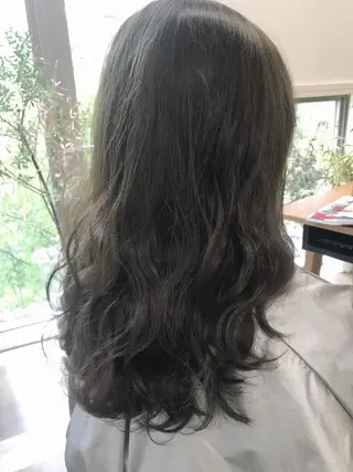 セミロング カラー GiseL天神カラー 髪質改善/ブリーチのヘアスタイル