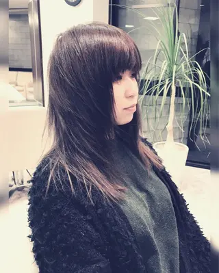 ミディアム カラー パーマ ヘアアレンジ メンズ キッズ ネイル マツエク・マツパ ドライ カット✂️髪質改善のヘアスタイル