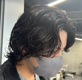 ロング パーマ ヘアアレンジ メンズ fifth 石川 凪のヘアスタイル