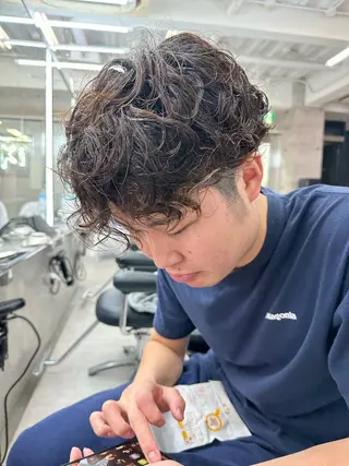ショート パーマ メンズ 💈メンズ/パーマ 💈中目黒/谷のヘアスタイル