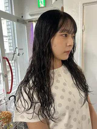 ロング パーマ maho/垢抜け カラーパーマメイクのヘアスタイル