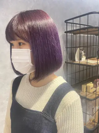 ミディアム Cielro/ダブル カラー/西田咲希のヘアスタイル