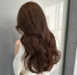 セミロング カラー ヘアアレンジ 🫧モテる💗ダメー ジレスハイトーン🫧のヘアスタイル