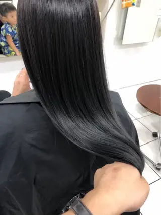 ロング 髪質改善 💠 韓国風うる艶/シオリのヘアスタイル