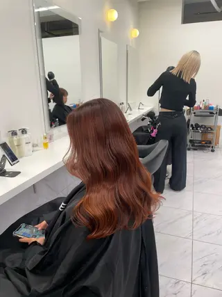 ロング カラー ヘアアレンジ 💗横浜美容室 💗HARUNAのヘアスタイル