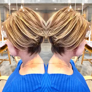 ショート カラー ヘアアレンジ 🌼圧倒的な口コミ数 BRAVE柏東口のヘアスタイル
