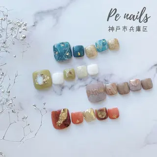 ネイル 神戸駅ネイルサロン PE NAILSのネイルデザイン
