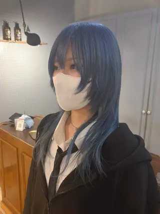 ロング カラー 盛れるレイヤー× ウルフMari🪽のヘアスタイル