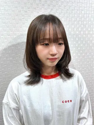 ミディアム カラー 柔らか垢抜けｶﾗｰと ｶｯﾄ🫧ASUKAのヘアスタイル