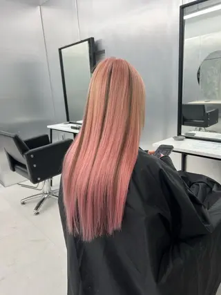 ロング ヘアアレンジ 大人GAL製造機/カ ラー×エクステゆいとのヘアスタイル