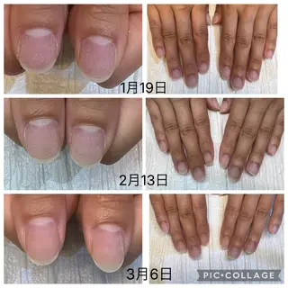 ネイル ショートネイル 森のさんぽ道のネイルデザイン