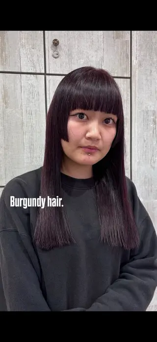 セミロング カラー 髙杉 舞羽のヘアスタイル